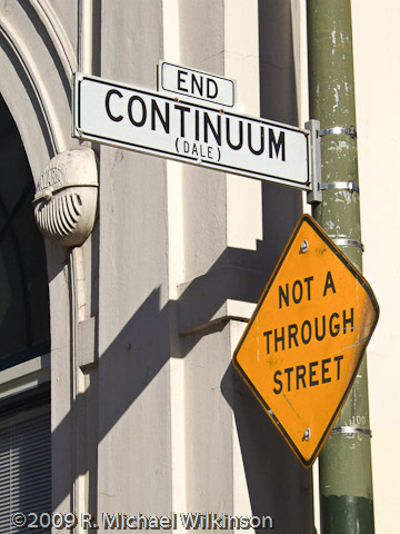 End Continuum - Not a Through Street!